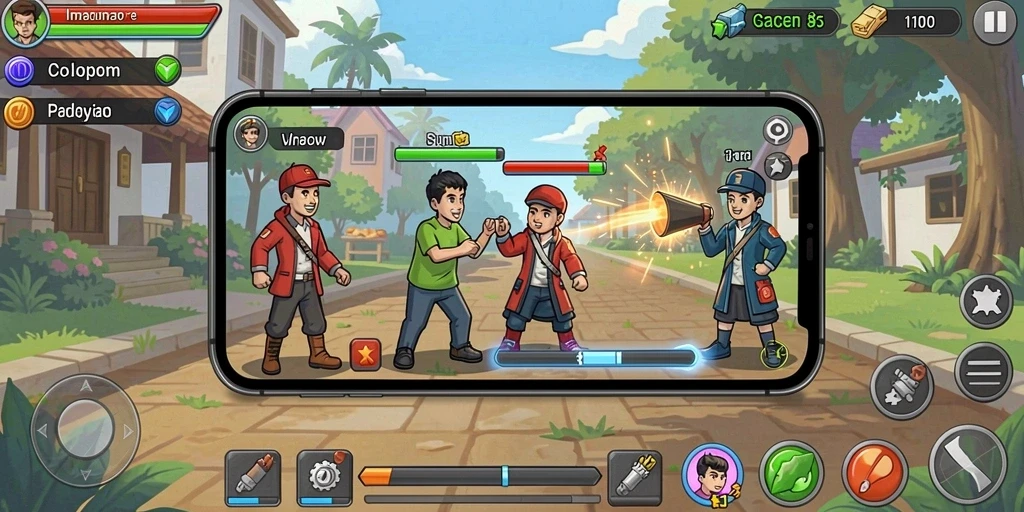 Momen seru saat berkompetisi dalam mode multiplayer.
