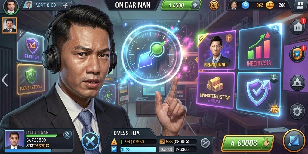Tantangan menarik di setiap level.